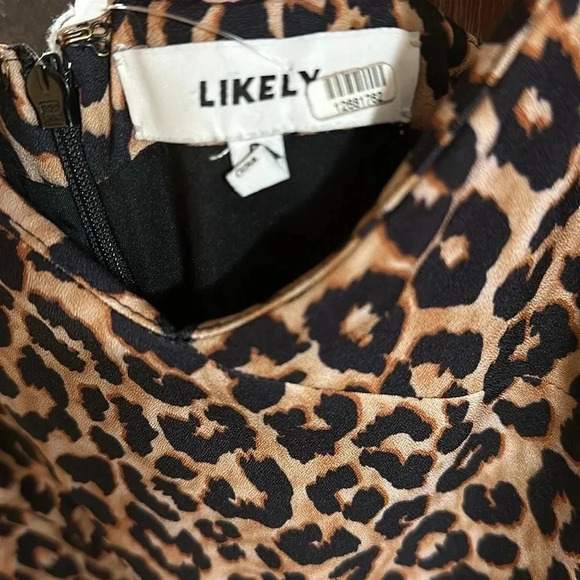 Likely Animal Print Strappy Dress Size 0 - Picture 11 of 12